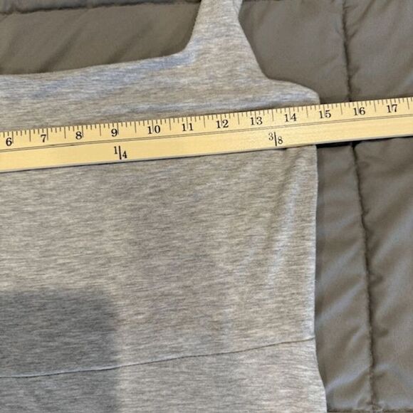 Aritzia Wilfred Saturn Tencil Mini Dress Wrap Front Basalt Gray Size Medium - Picture 7 of 9